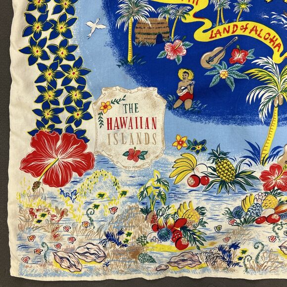 Tommy Hilfiger The Hawaiian Islands Shirt Mens XL Navy Blue Tropical Aloha FS - Picture 11 of 14